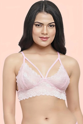 DreamBe Bra Women Bralette Non Padded Bra(Pink)