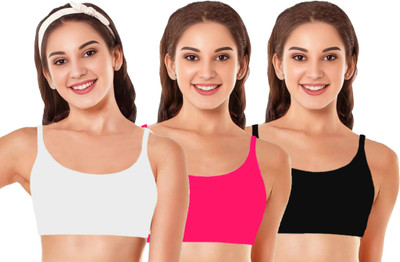 BRAAFEE Girls Training/Beginners Non Padded Bra(Multicolor)