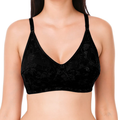 Kiwara Krishma Women Bralette Non Padded Bra(Black)
