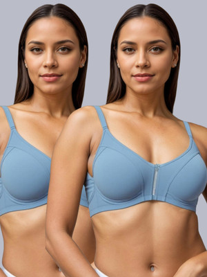 Eden EDEN10024ICEBLUEICEBLUE Women T-Shirt Non Padded Bra(Multicolor)