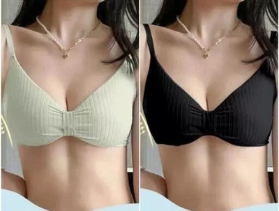 DARKVELLY JYOTRIKA402 Women Everyday Lightly Padded Bra(Green, Black)
