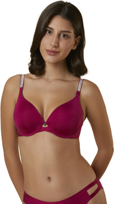 Triumph Shiny Essential WP Women T-Shirt Lightly Padded Bra(Pink)