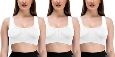 NUDORA FREE SIZE Women Sports Non Padded Bra(Multicolor)