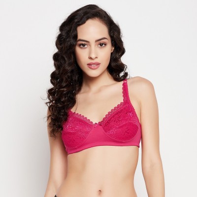 Clovia Women Full Coverage Non Padded Bra(Pink)