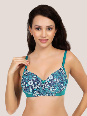 POOJA RAGENEE T-Shirt bra Women Full Coverage Lightly Padded Bra(Light Blue)