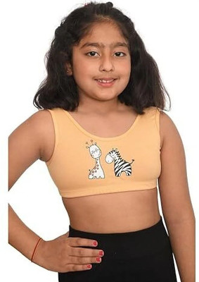Suno Chanda Girls Training/Beginners Non Padded Bra(Beige)