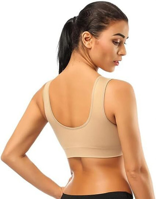 MOSSMOOR FREE SIZE Women Sports Non Padded Bra(Multicolor)