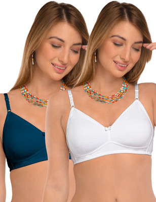 DAISY DEE D'SIZN Women Everyday Non Padded Bra(Dark Blue, White)