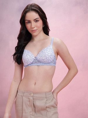 Dressberry Women Everyday Lightly Padded Bra(Blue)