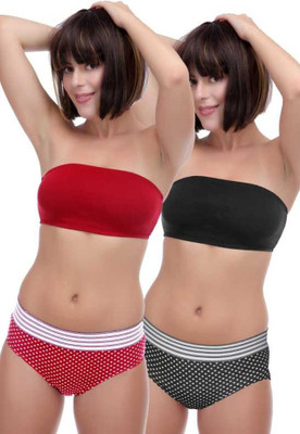PENNYCREEK Women Bandeau/Tube Non Padded Bra(Multicolor)
