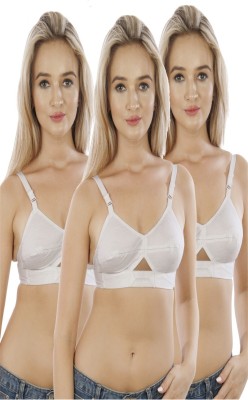 DRAXSTAR STORE Women Full Coverage Non Padded Bra(White)