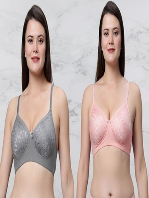 In Care LINGERIE ICPD2-11 Women T-Shirt Heavily Padded Bra(Multicolor)