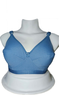 ShadCollection Blue Bra Hosiery_1 Women Full Coverage Non Padded Bra(Blue)