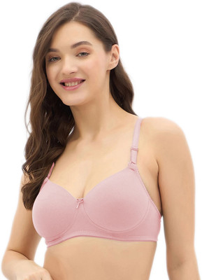 Women Vibes bra for women lightly padded full coverage innerwear for girls shop now Women T-Shirt Lightly Padded Bra(Pink)