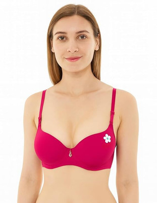 Hpa Women’s Bra | Light Padded Bra, 3/4 Coverage Push-Up Bra for Girls & Women Women Push-up Lightly Padded Bra(Pink)
