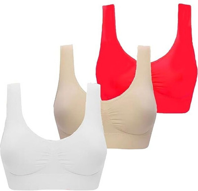 Fashocart FREE SIZE Girls Sports Non Padded Bra(Multicolor)