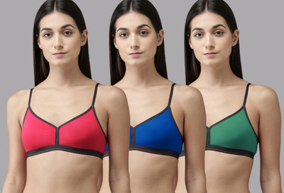 Beach Curve Veni Bra Women Minimizer Non Padded Bra(Red, Blue, Green)