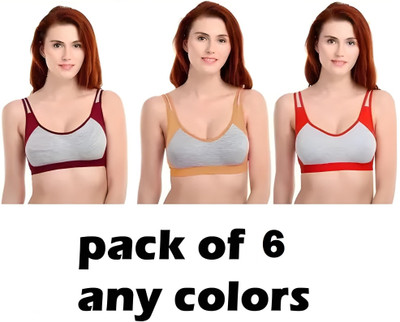 clickscart fashion Women Full Coverage Non Padded Bra(Multicolor)