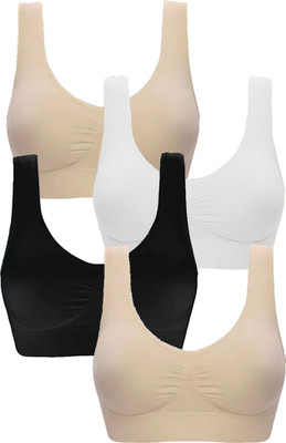 Wardrovia Women Sports Non Padded Bra(Multicolor)
