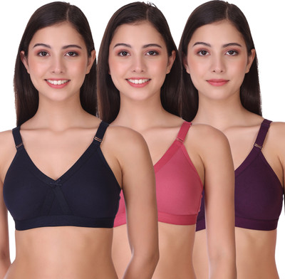POOJA RAGENEE CROSS MOLD Women Full Coverage Non Padded Bra(Multicolor)
