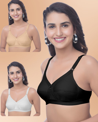 Brida Ladies Innerwear Cosmos Plus Women Full Coverage Non Padded Bra(Multicolor)