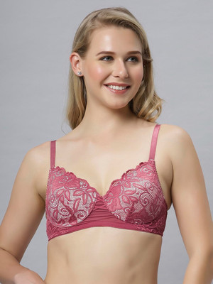 ANV FASHION Women Full Coverage Lightly Padded Bra(Maroon)