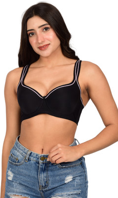 Bare Dezire Women Push-up Heavily Padded Bra(Black)