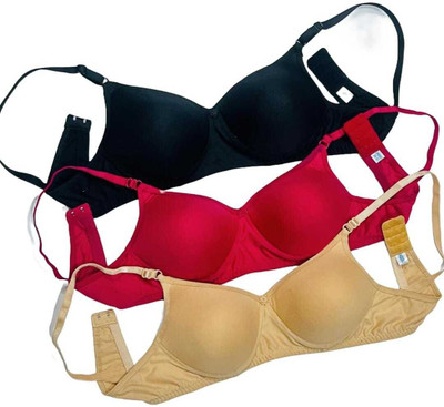 Anisha Women Full Coverage Lightly Padded Bra(Red)