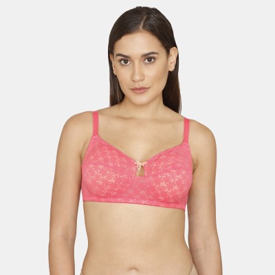 ZIVAME Women Full Coverage Non Padded Bra(Pink)