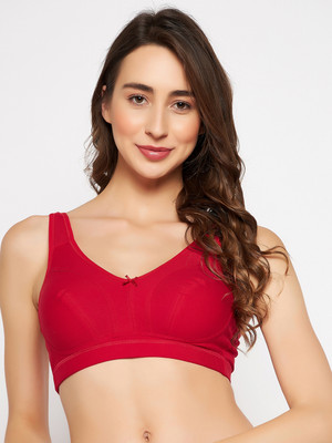 Clovia Women Full Coverage Non Padded Bra(Red)