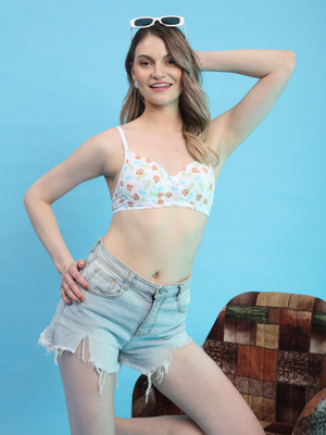 Nakshu 2045_Printed Women Push-up Lightly Padded Bra(Multicolor)