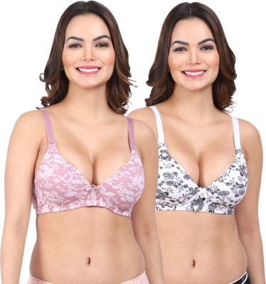 AMOUR SECRET Amour Secret Women's Medium Padded T-Shirt Bra PDRK017 Women Everyday Lightly Padded Bra(Multicolor)