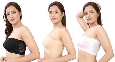 Mehiraafashion TUBE MODEL BRA Women Bandeau/Tube Non Padded Bra(Multicolor)