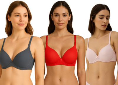 HERBLOURE Women Push-up Lightly Padded Bra(Multicolor)
