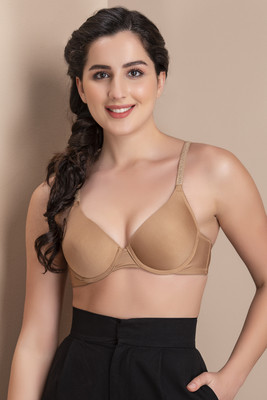Clovia Women Push-up Lightly Padded Bra(Beige)
