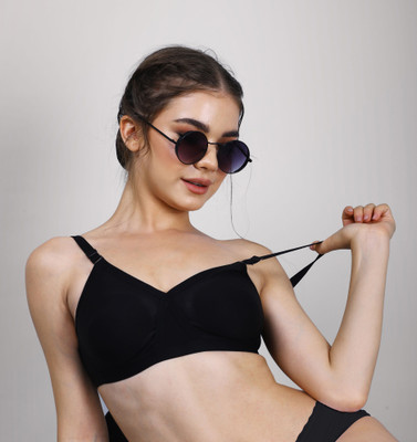 CARLTON LONDON Everday T-Shirt Bra Women Everyday Non Padded Bra(Black)