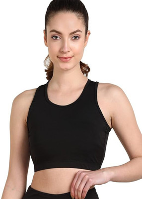 RECED Seema Women Sports Non Padded Bra(Black)