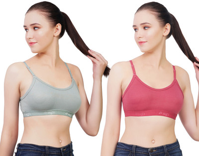 B-SOFT B-SOFT Molded MSB-201 Sports Bra For Women Women Sports Non Padded Bra(Multicolor)