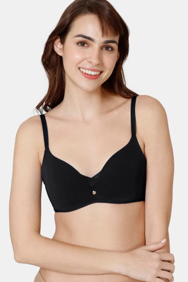 ZIVAME Women T-Shirt Lightly Padded Bra(Black)