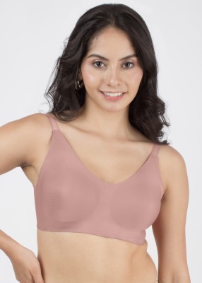 Dressberry Dressberry Bonded Seamless Lightly Padded InvisiBra Pack of 1 Women T-Shirt Lightly Padded Bra(Pink)