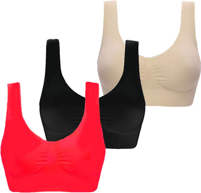 INTIMYTH Women Sports Non Padded Bra(Multicolor)