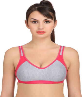 Apraa by Apraa Parma Apraa Molded Sports Bra For Women Women Sports Non Padded Bra(Pink)