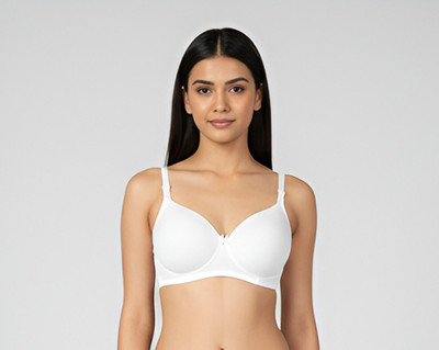 Lingerie Park Women Everyday Light Padded Bra Women Everyday Lightly Padded Bra(White)