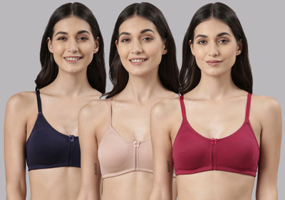 Dollar Missy Women Everyday Non Padded Bra(Maroon, Dark Blue)