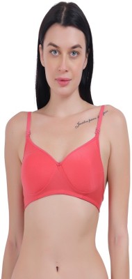 MARTH Women Everyday Lightly Padded Bra(Red)