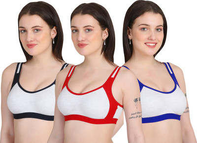 Sexy Bust Women Sports Non Padded Bra(Multicolor)