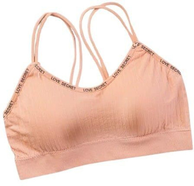 SQU COLLECTION Women T-Shirt Lightly Padded Bra(Black)
