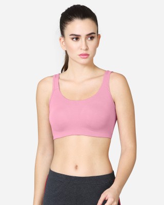 V Star VSAB06 Women Sports Non Padded Bra(Pink)