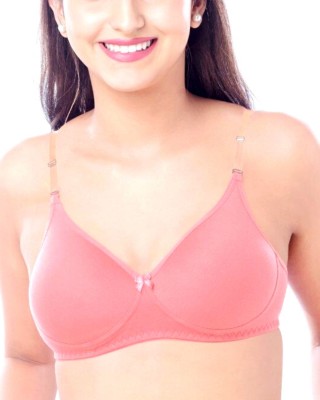 Brida Ladies Innerwear TULIPS Women T-Shirt Lightly Padded Bra(Pink)