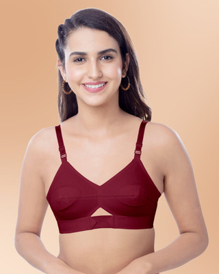 Brida Ladies Innerwear SAJINI Women Everyday Non Padded Bra(Maroon)